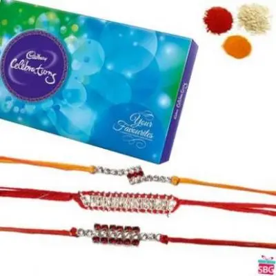 3 Rakhi With Cadbury Celebration