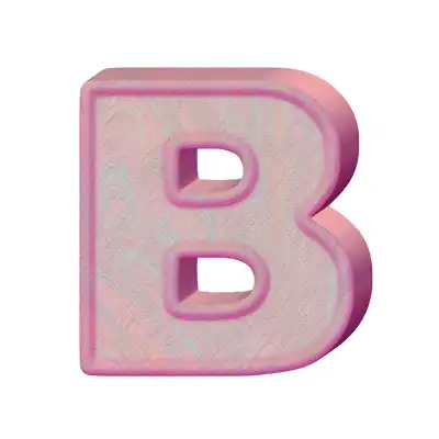 B Letter Cake