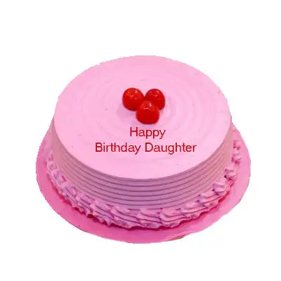 Daughter Birthday Strawberry Cake