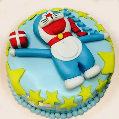 Doraemon Theme Cake