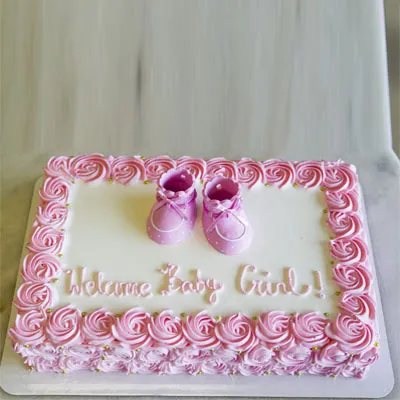 Welcome Baby Girl Cake