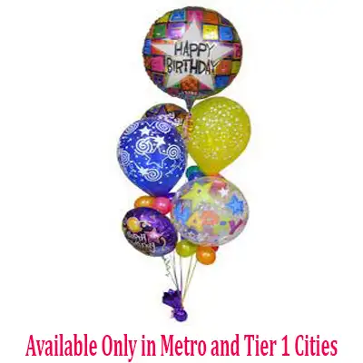 Happy Birthday Colorful Balloons