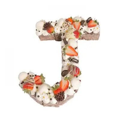 J Letter Cake