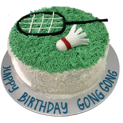 Badminton Theme Cake