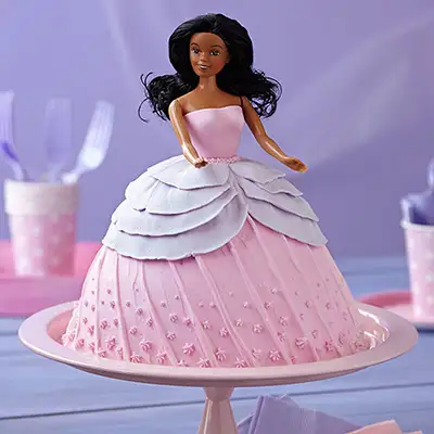 Barbie Doll Cake for Birthday