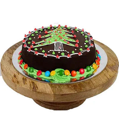 Chocolate Truffle Christmas Tree Cake