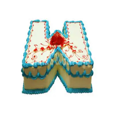 W Letter Cake