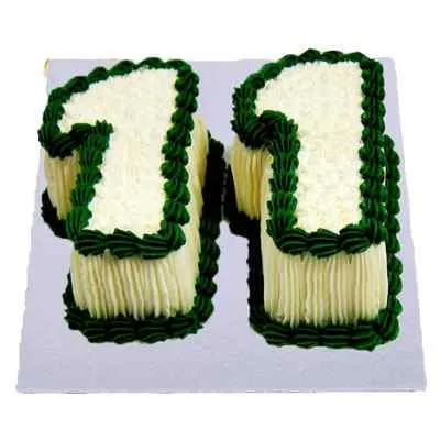 Number 11 Birthday Cake