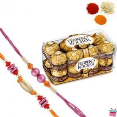 Rakhi With Ferrero Rocher