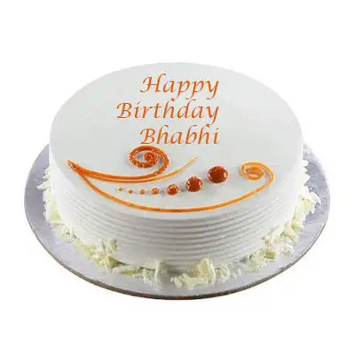 Bhabhi Birthday Vanilla Cake