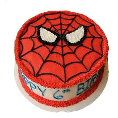 Spiderman Face Cake