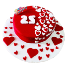 25th Anniversary Cakes