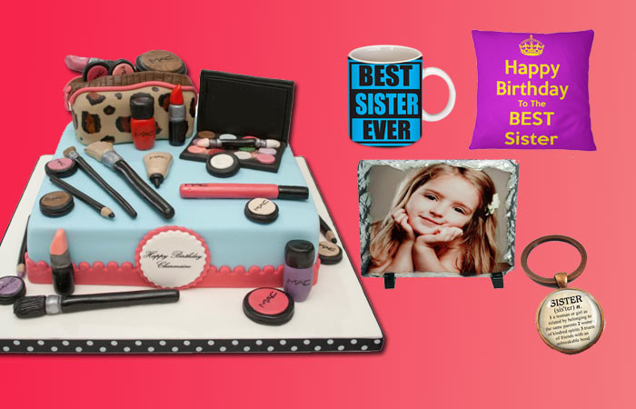 Personalized Birthday Gifts and Cake