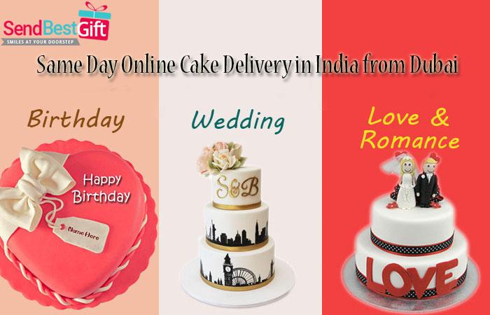 Cake Delivery in India from Dubai