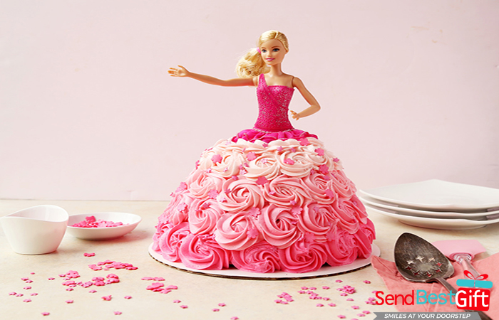 Barbie Doll Cake