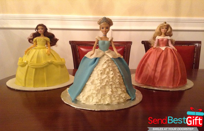 Cinderella Doll Dress Cake Tutorial - Grace Like Rain Blog