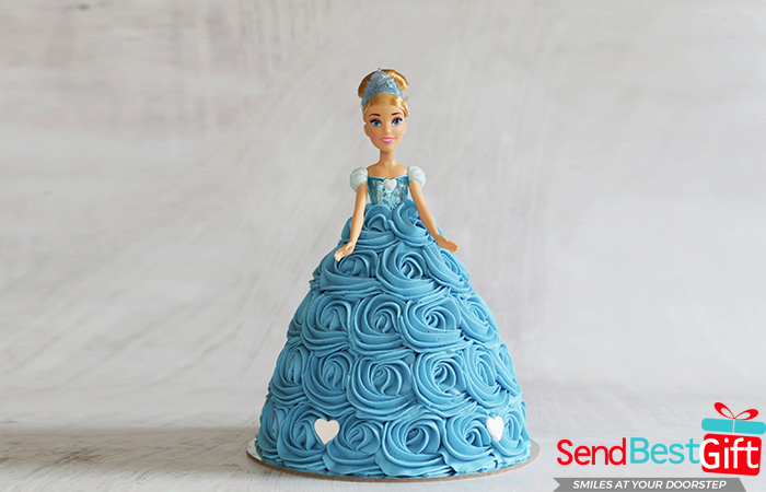 Cinderella Barbie Doll Cake Birthday