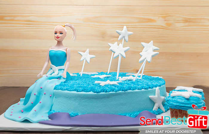 Customization options for Barbie Birthday Cakes