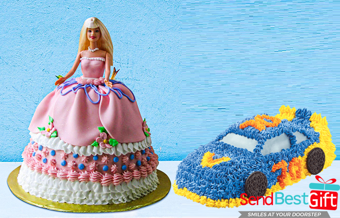 Customized Barbie or Car Cakes