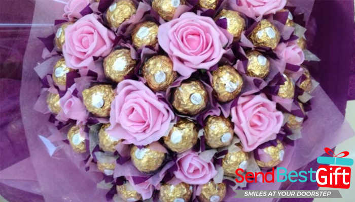 Share Loveable Moments with your Girl with Chocolate Bouquet