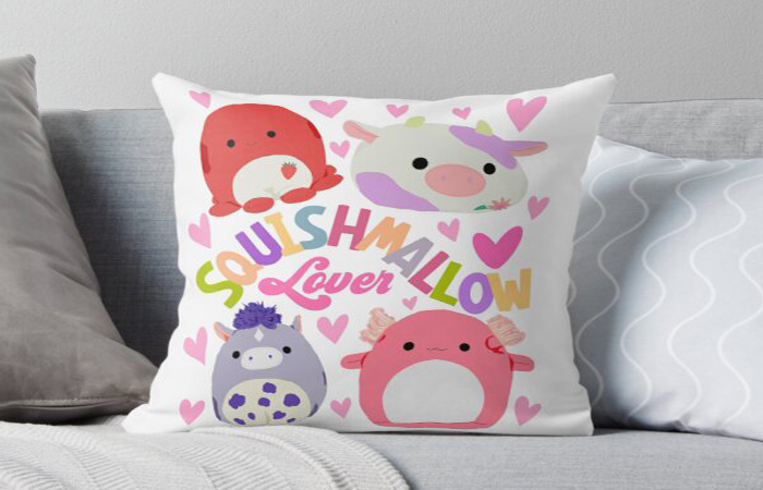 Squishy Cushions Gift Printed New Year and Christmas