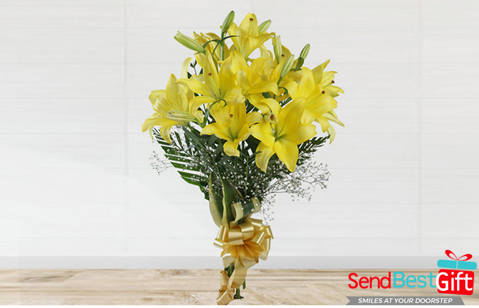 Yellow Lilies Bouquet