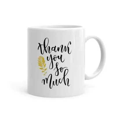 Thank You Printed Coffee Mug
