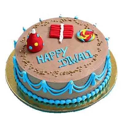 Happy Diwali Chocolate Cream Cake