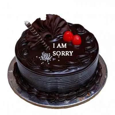 I am Sorry Truffle Cake