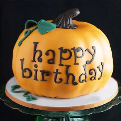 Pumpkin Birthday Cake