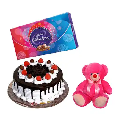 Cake, Chocolate & Teddy