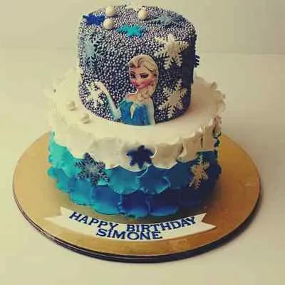 2 Tier Frozen Birthday Cake