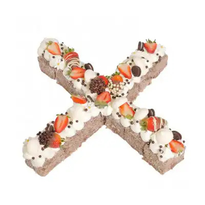 X Letter Cake