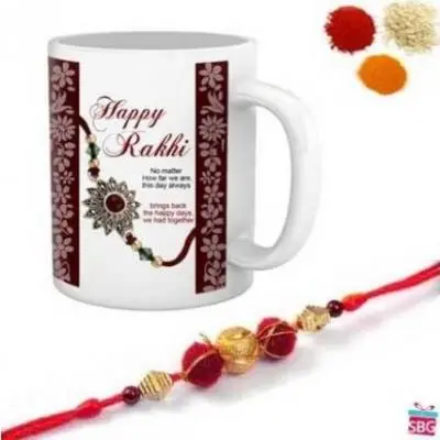Personalized Mug With Rakhi