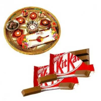 Rakhi Thali with Kitkat
