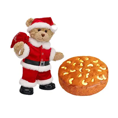 Santa Claus With Plum Cake