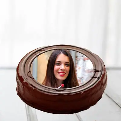 Chocolate Truffle Photo Cake Round