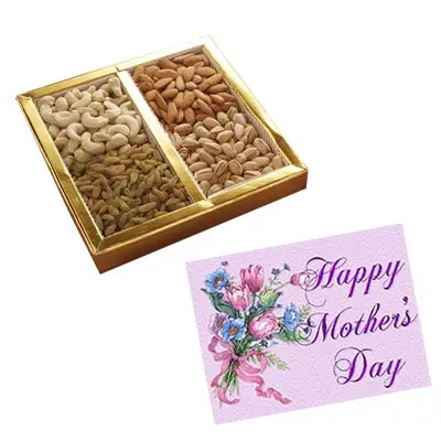Mixed Dry Fruits Box with Mothers Day Card