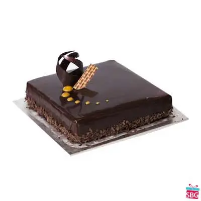 Chocolate Truffle Square Cake