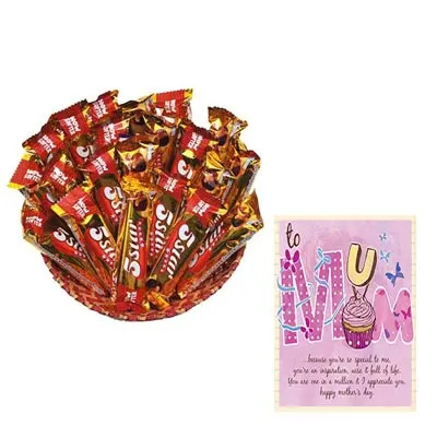 5 Star Chocolate Hamper With Mothers Day Card