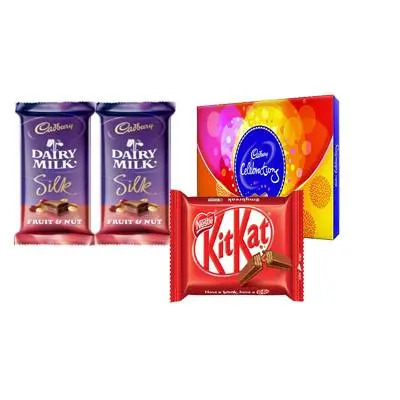 Cadbury Celebration with Kitkat and Cadbury Silk Fruit & Nut