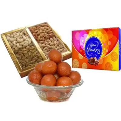 Mixed Dry Fruits with Gulab Jamun & Celebration