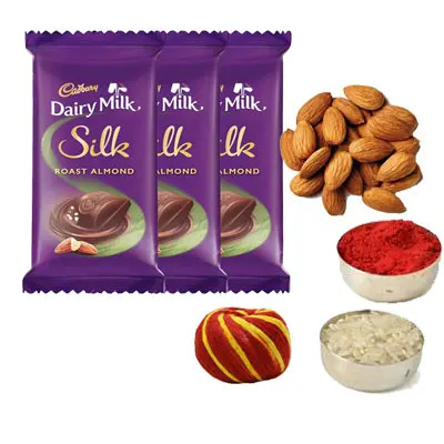 Dairy Milk with Almonds, Roli Chawal & Moli