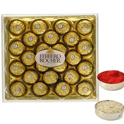 Ferrero Rocher with Roli Chawal