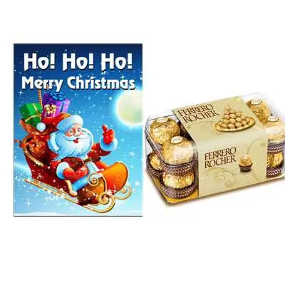 Christmas Greeting Card with Ferrero Rocher
