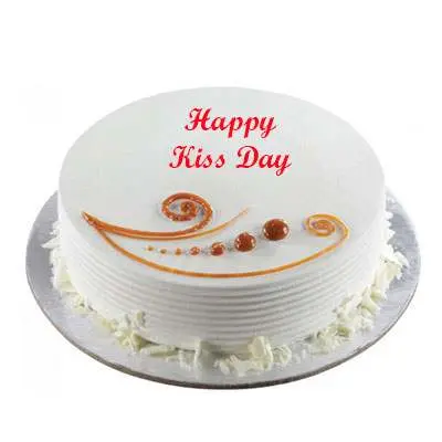 Kiss Day Vanilla Cake