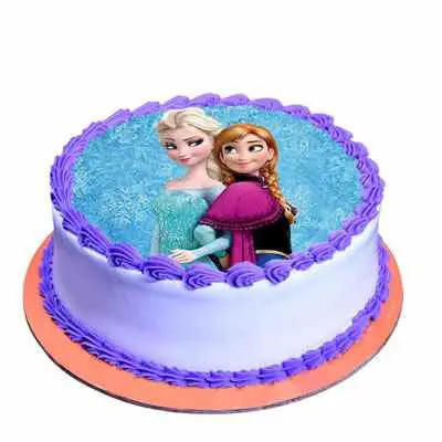 Cute Princess Chocolate Photo Cake