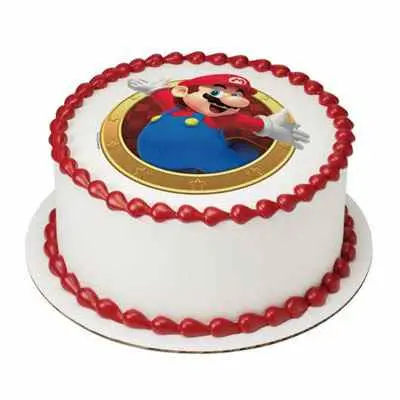 Mario Photo Cake