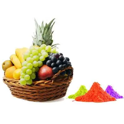 Mix Fruits with Gulal