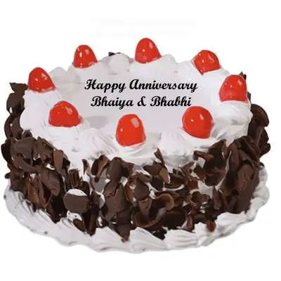 Bhaiya Bhabhi Anniversary Black Forest Cake